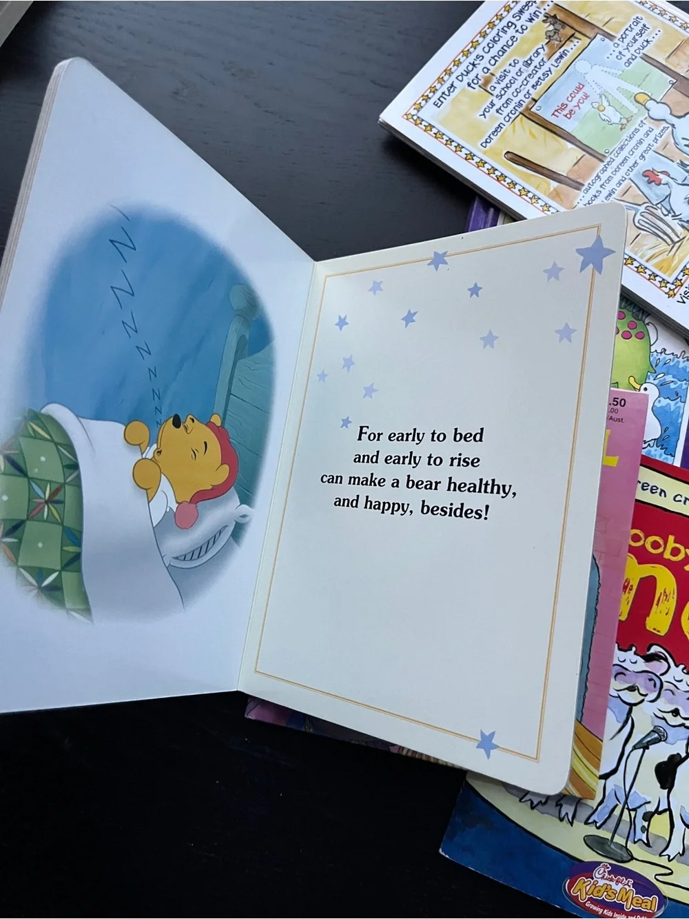 Vintage Childrens Picture Books Lot 5 Winnie Pooh Rapunzel Duck For President